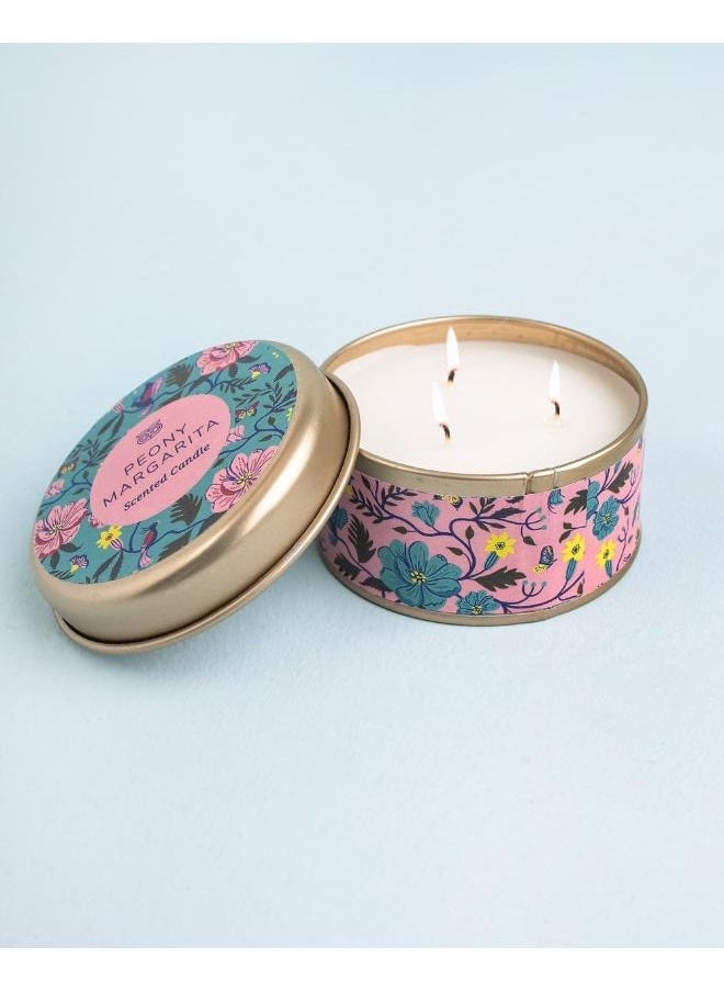 Peony Margarita Tin Candle
