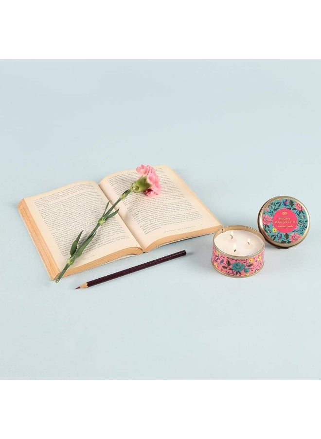 Peony Margarita Tin Candle