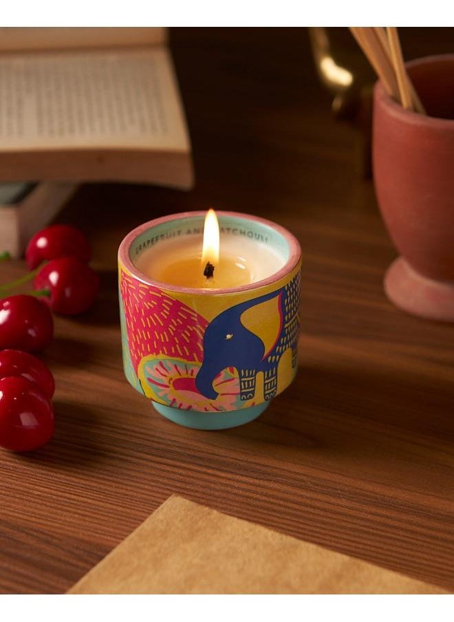 Grapefruit & Patchouli Soy Wax Candle - Large