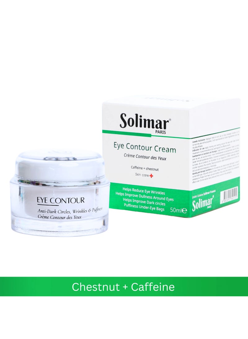 Solimar Paris Eye Contour Cream – Anti-Aging & Brightening Eye Treatment, 50ml