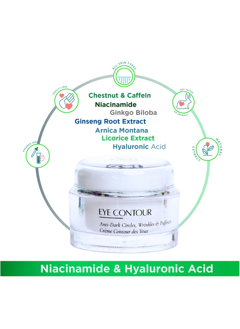 Solimar Paris Eye Contour Cream – Anti-Aging & Brightening Eye Treatment, 50ml