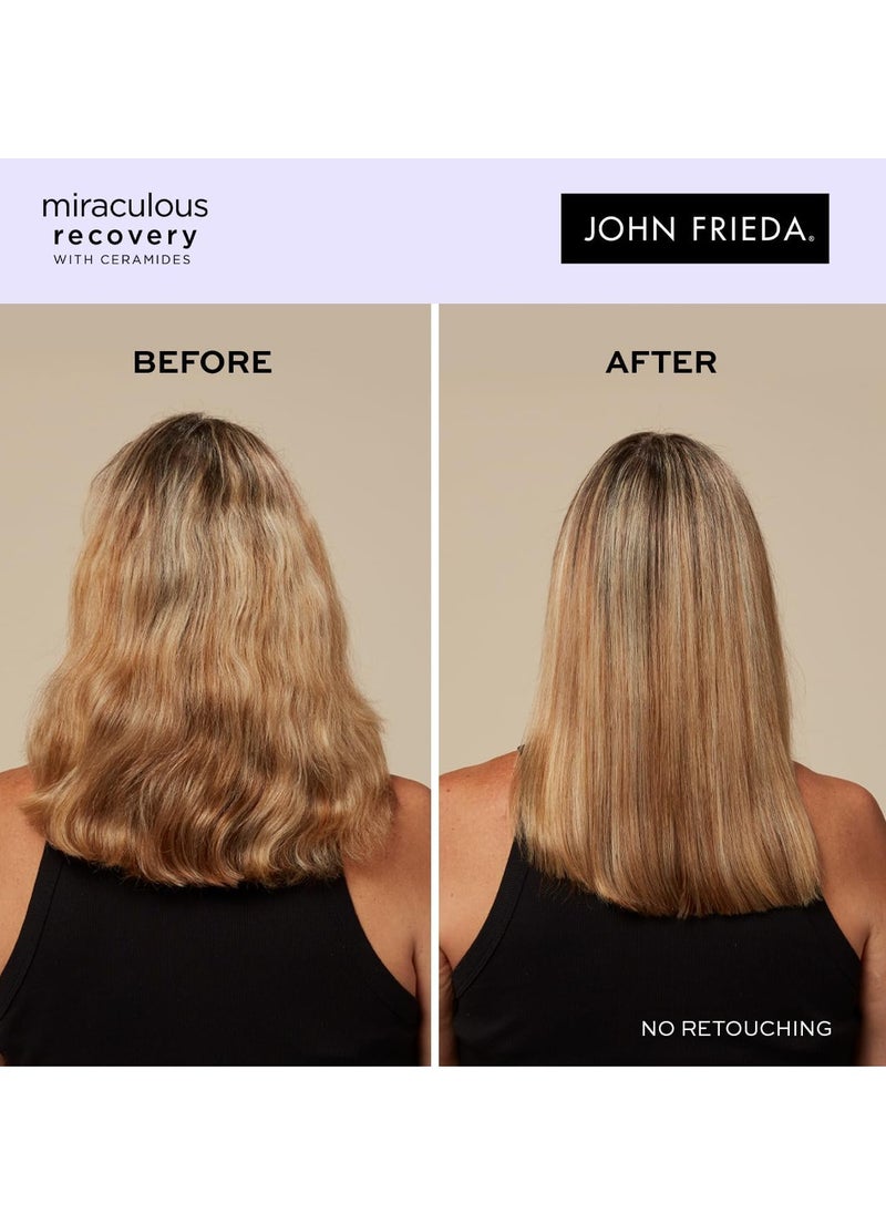 Frizz Ease Miraculous Recovery Shampoo And Conditioner Duo Pack 2 x 500ml Repairing And Smoothing Shampoo And Conditioner Bundle Dry Damaged Hair