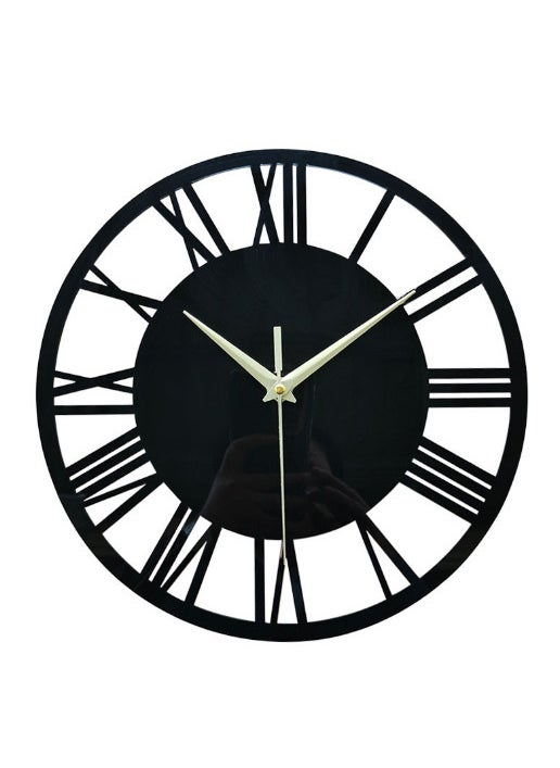 Creative Acrylic Wall Clock for Living Room black