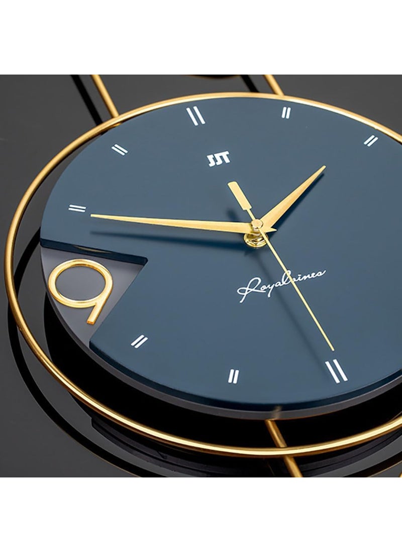 Anas-Iron Luxury Silent Wall Clock – Elegant Decorative Timepiece for Home, Office & Wall Decor Clock for Home | Room Decoration Items for Living Room Bedroom | Wall Clocks for Room Decor