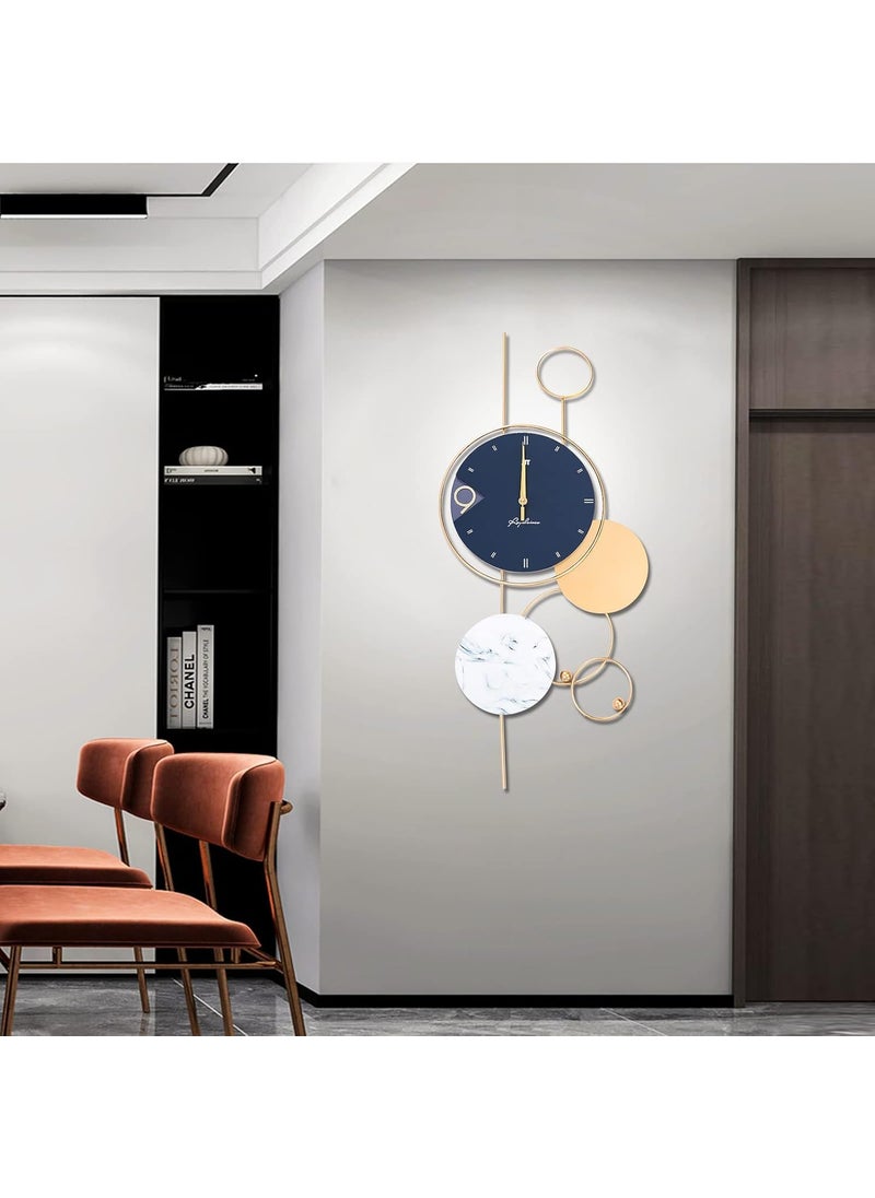 Anas-Iron Luxury Silent Wall Clock – Elegant Decorative Timepiece for Home, Office & Wall Decor Clock for Home | Room Decoration Items for Living Room Bedroom | Wall Clocks for Room Decor