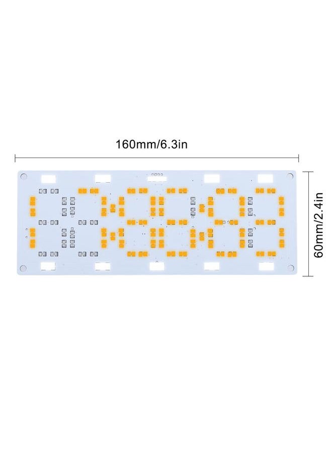 DIY Kit Electronic LED Clock Desk Alarm Clock Time Temperature Date (Yellow Light)