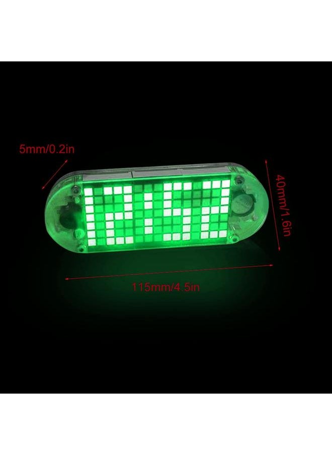 DIY Kit Digital LED Clock Dot Matrix Desk Alarm Clock Time Temperature Date  (Green Light)