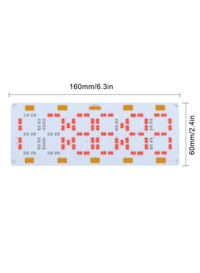 DIY Kit Electronic LED Clock Desk Alarm Clock Time Temperature Date (Red Light)