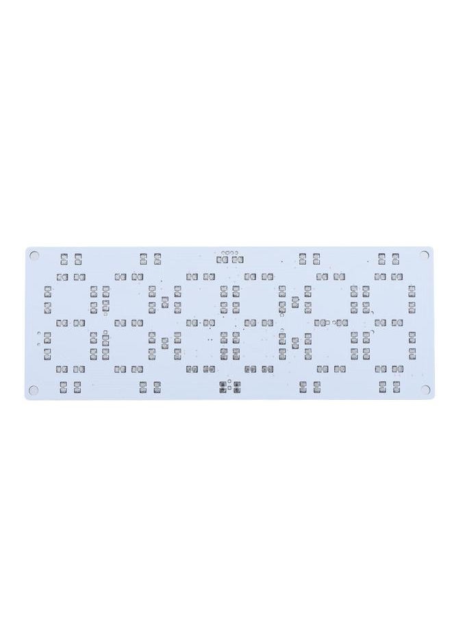 DIY Kit Electronic LED Clock Desk Alarm Clock Time Temperature Date (White Light)