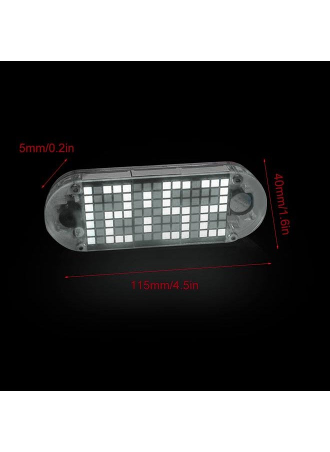 DIY Kit Digital LED Clock Dot Matrix Desk Alarm Clock Time Temperature Date  (White Light)