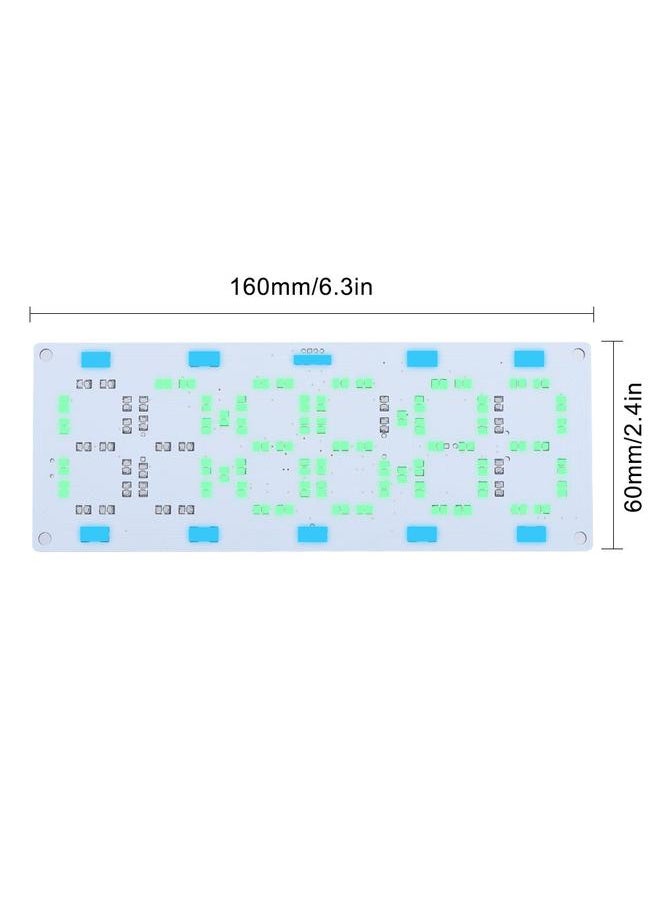 DIY Kit Electronic LED Clock Desk Alarm Clock Time Temperature Date (Green Light)