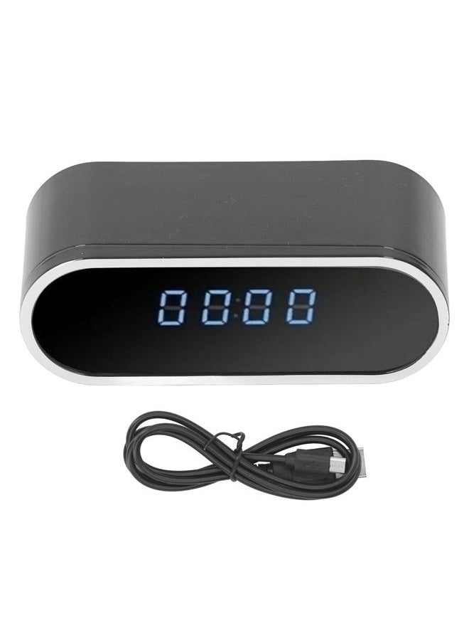 Wireless Camera Clock HD 1080P WiFi Alarm Clock Motion Detection Security Monitor with Sound Recording