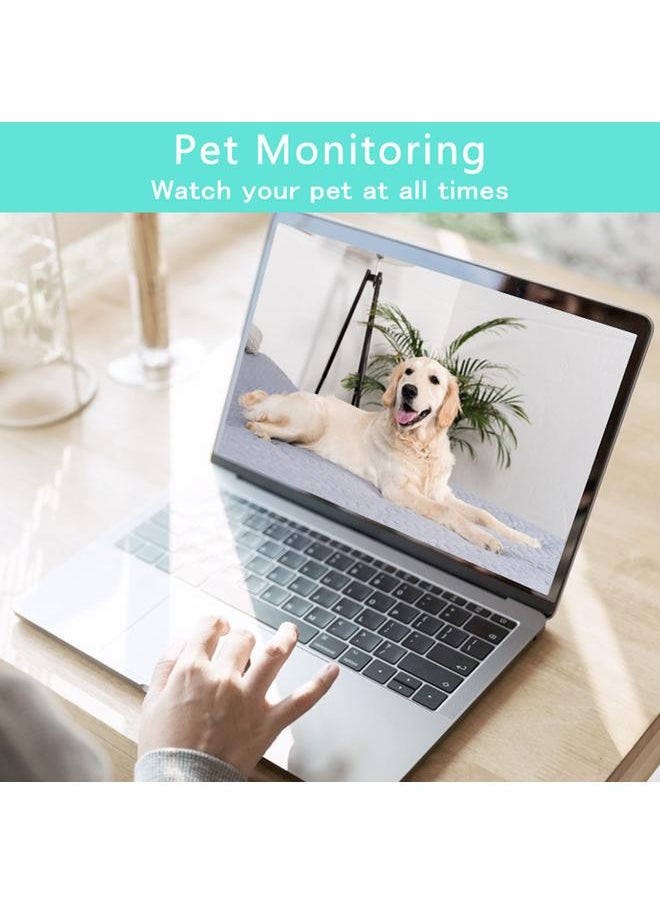Wireless Camera Clock HD 1080P WiFi Alarm Clock Motion Detection Security Monitor with Sound Recording