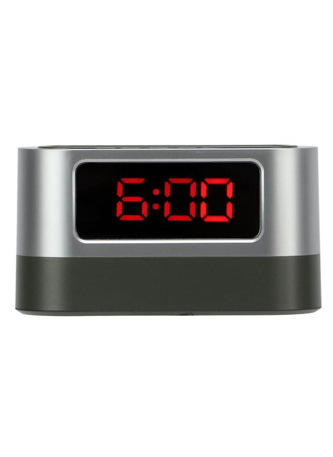 Pen Holder Alarm Clock Pen Holder Design Time Memory Time Date Temperature Display LED Clock for Office Dormitory Red