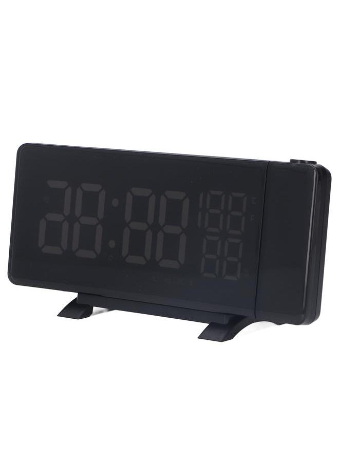 Projector Alarm Clock FM Radio Function Curved Screen HD LED Displays Temperature Humidity Digital Dual Alarm Clock
