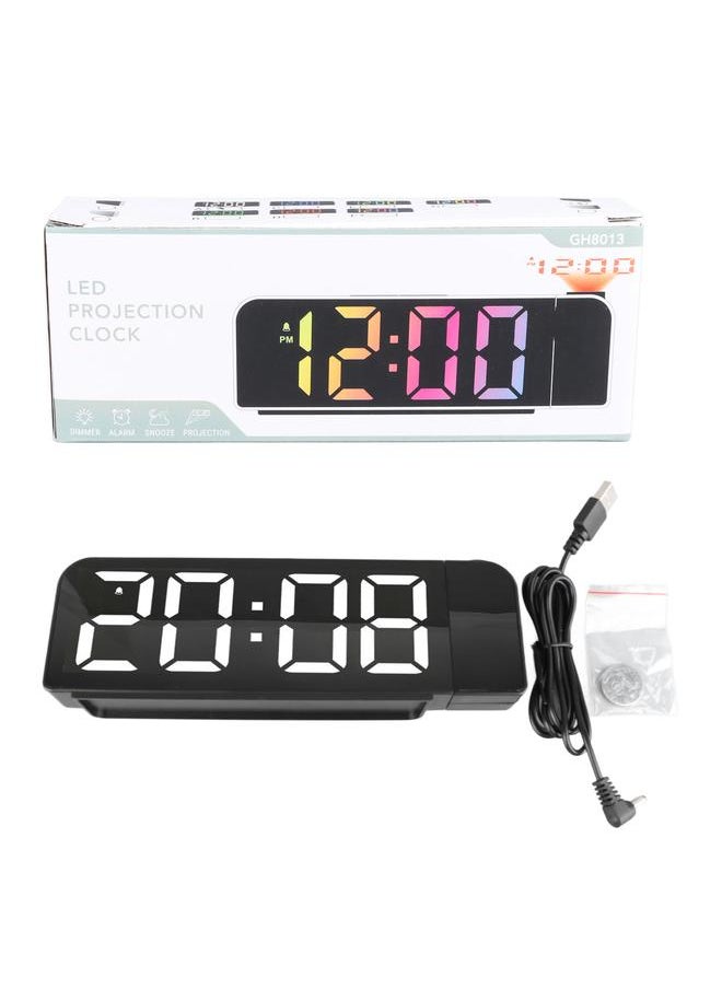 Projection Alarm Clock Big Font Timer Temperature Easy Operation Minimalist Time Date LED Projection Clock
