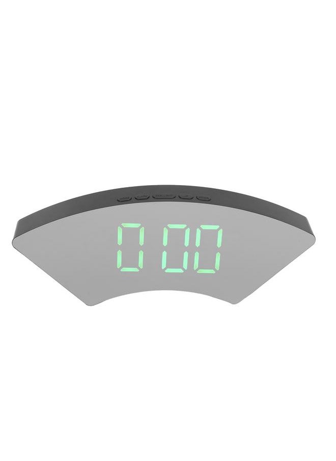 Clock Simple Electronic LED USB Mute Digital Alarm Clock for Office Bedroom Living RoomGreen