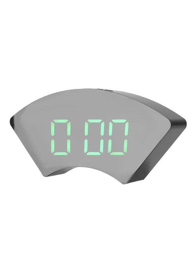 Clock Simple Electronic LED USB Mute Digital Alarm Clock for Office Bedroom Living RoomGreen