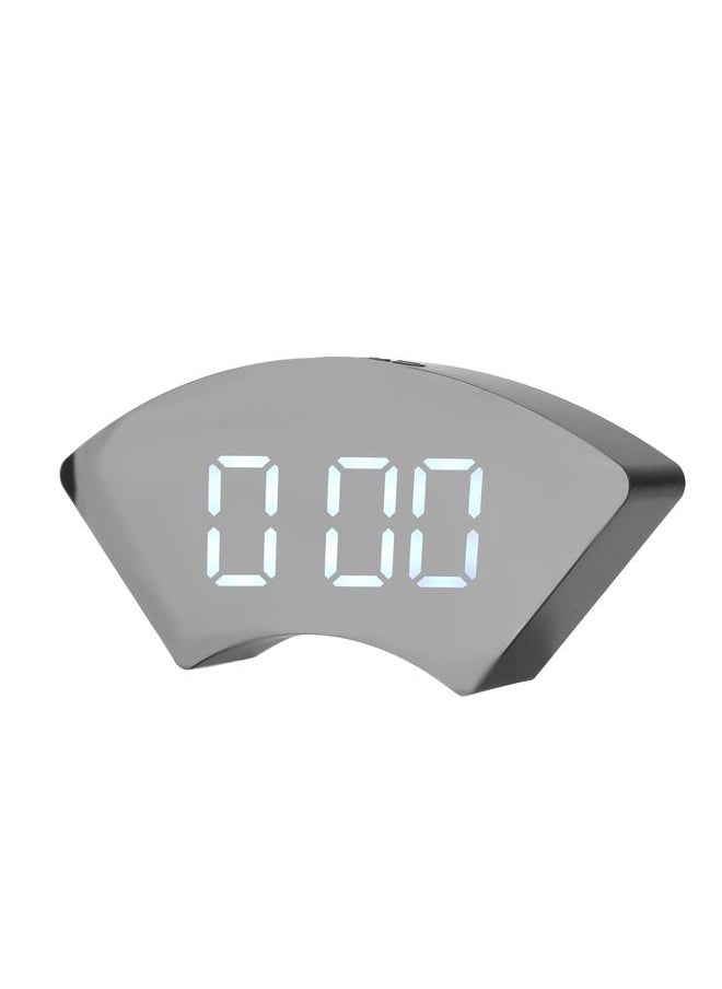 Clock Simple Electronic LED USB Mute Digital Alarm Clock for Office Bedroom Living RoomWhite