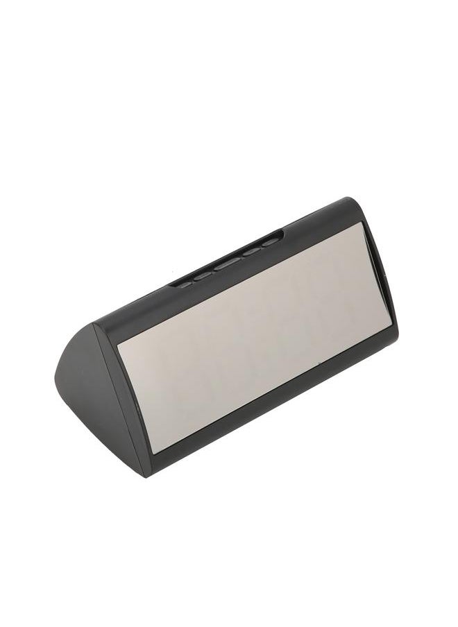 Mirror Clock LED Digital Mute Luminous Black Alarm Clock with USB Cable for Children Adults Bedroom Office Home SchoolBlue