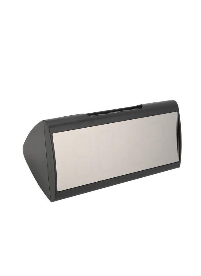 Mirror Clock LED Digital Mute Luminous Black Alarm Clock with USB Cable for Children Adults Bedroom Office Home SchoolGreen