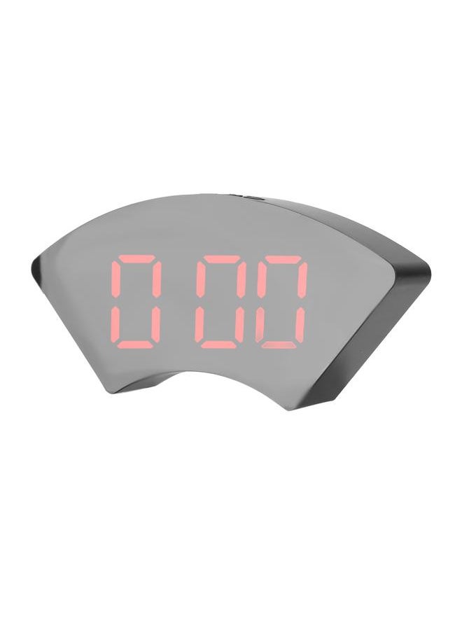 Clock Simple Electronic LED USB Mute Digital Alarm Clock for Office Bedroom Living RoomRed