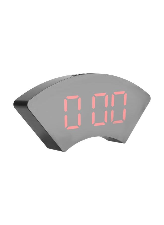Clock Simple Electronic LED USB Mute Digital Alarm Clock for Office Bedroom Living RoomRed
