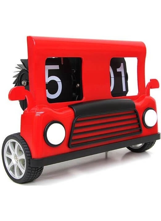 Clock Flip Car Table Clock Car Model Decorative Gift