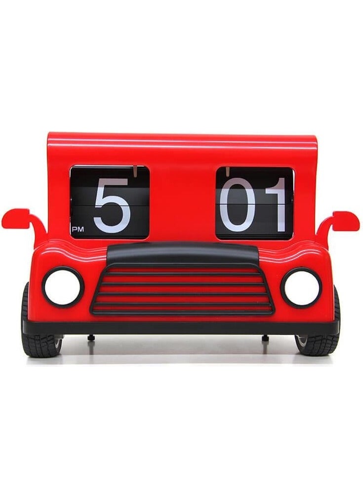 Clock Flip Car Table Clock Car Model Decorative Gift