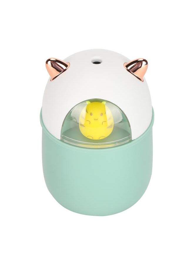 USB Home Humidifier Portable Cute Cartoon Moisturizing Mist Humidifier (Green)