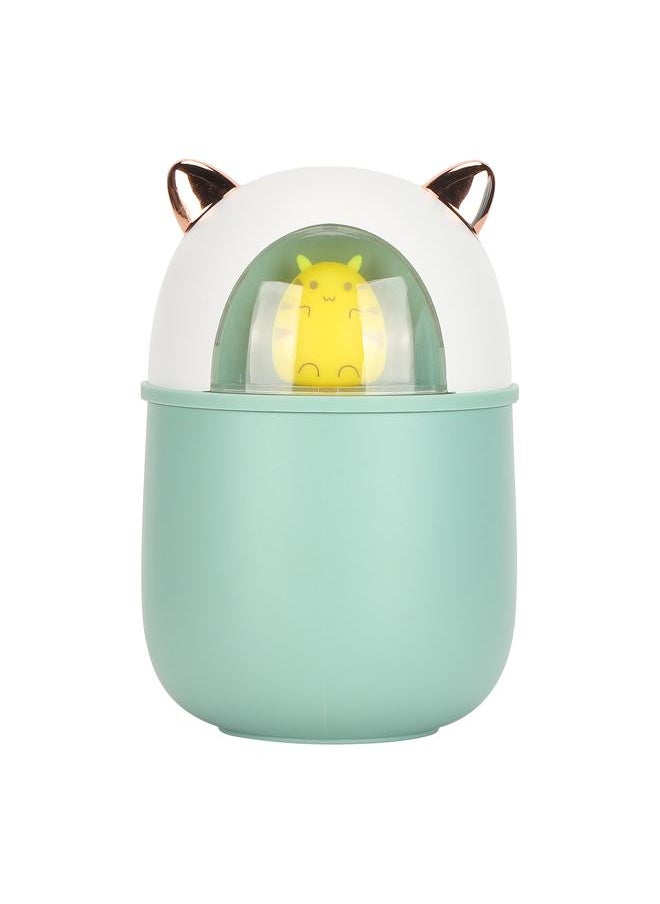 USB Home Humidifier Portable Cute Cartoon Moisturizing Mist Humidifier (Green)