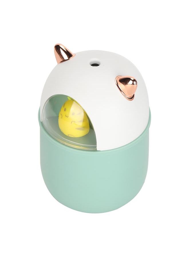 USB Home Humidifier Portable Cute Cartoon Moisturizing Mist Humidifier (Green)