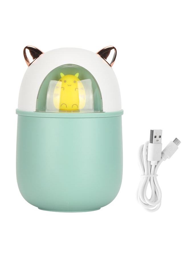 USB Home Humidifier Portable Cute Cartoon Moisturizing Mist Humidifier (Green)