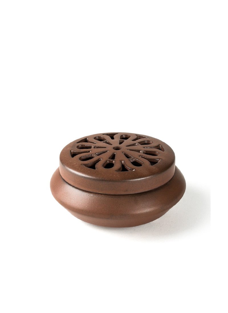 Flat-cover incense burner incense creative line incense lying sandalwood agarwood ceramic incense burner room incense burner/red