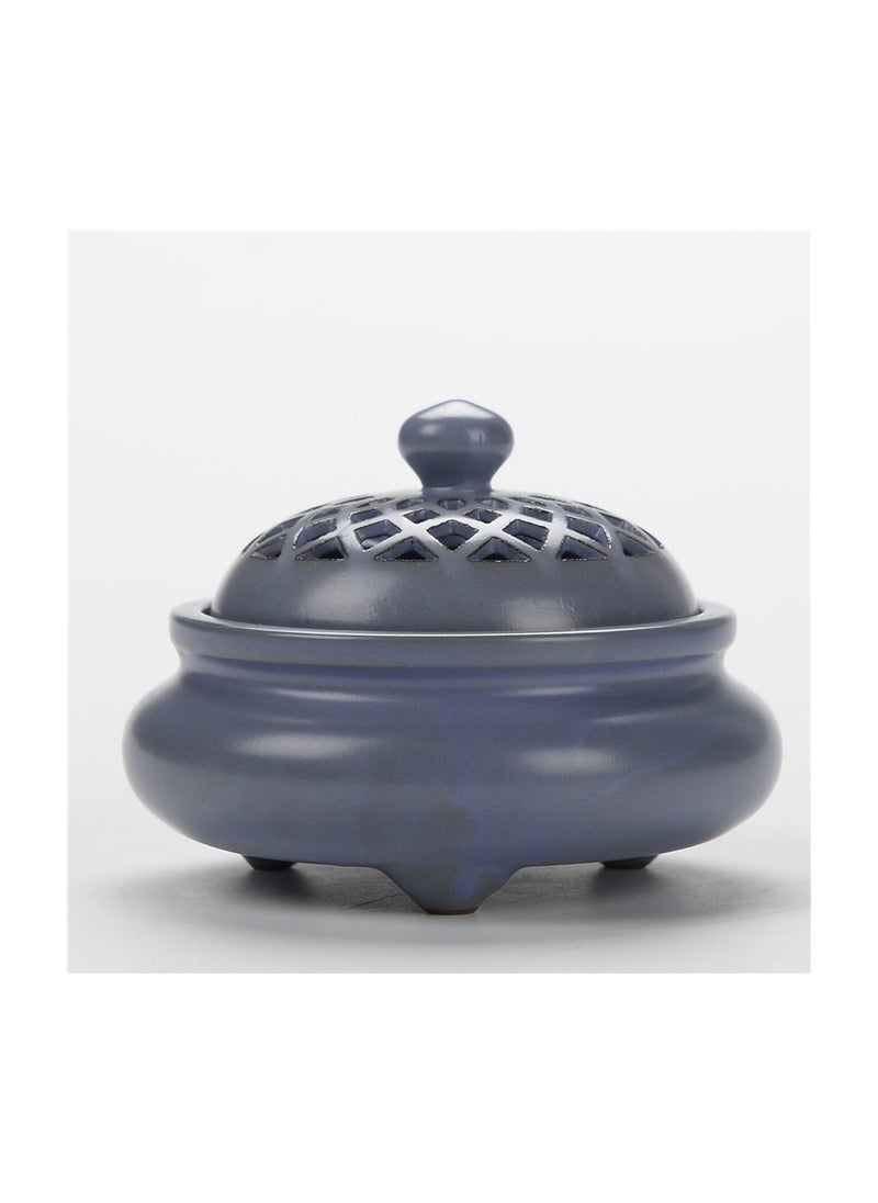 Creative ceramic incense burner crafts/No.1 purple incense burner