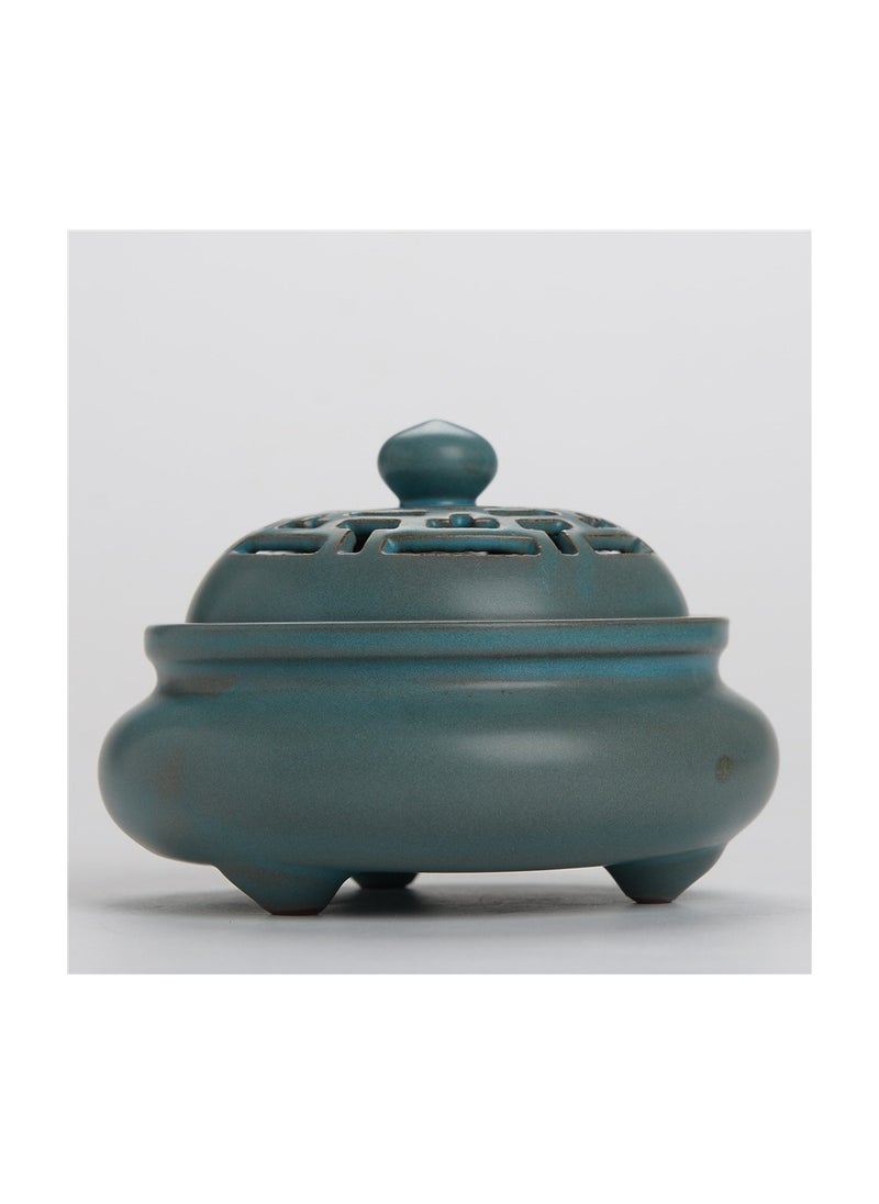 Creative ceramic incense burner crafts/No.1 green incense burner