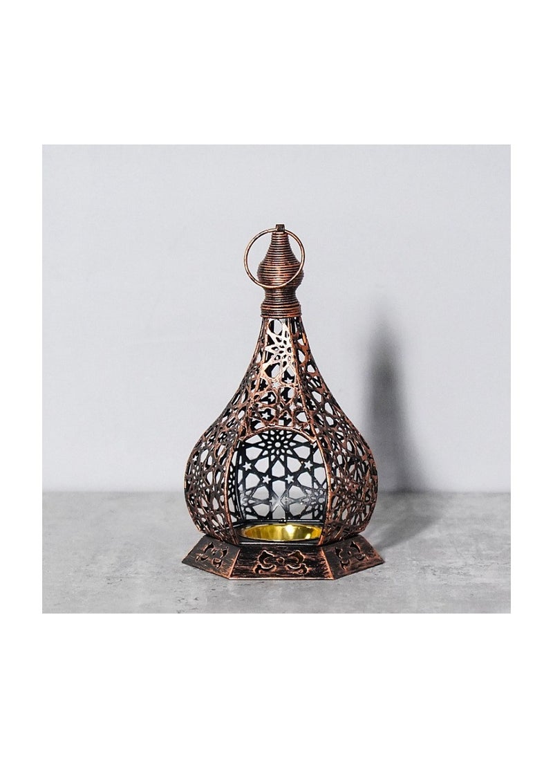 Hollow electroplated wrought iron candlestick atmosphere decorative aromatherapy wax seat ornaments