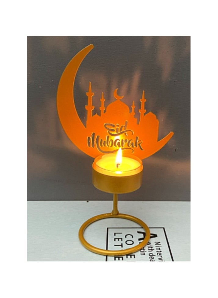 Festive iron candlestick lamp decorative crafts ornaments study living room atmosphere candle decoration.