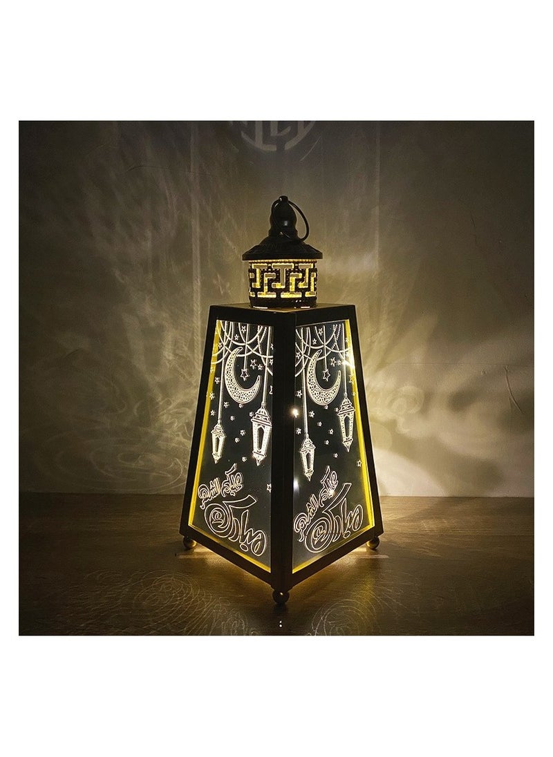 Festival wrought iron bonsai lantern glass ornaments led lantern crafts ornaments/trumpet