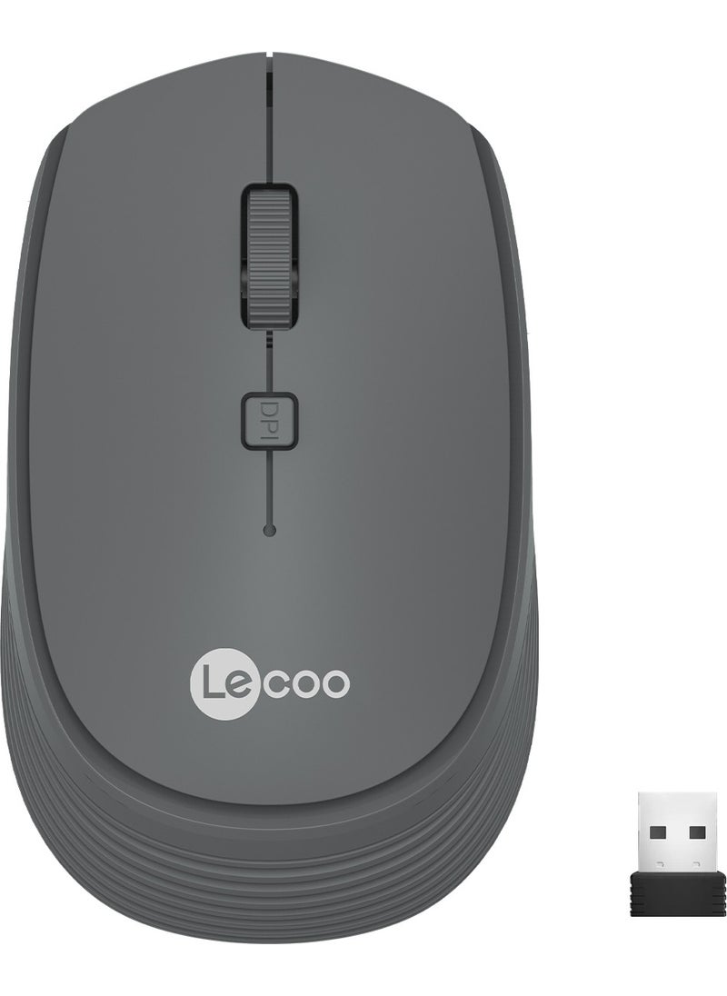 Lenovo WS202 Wireless 1200DPI 4-Button Optical Mouse Gray