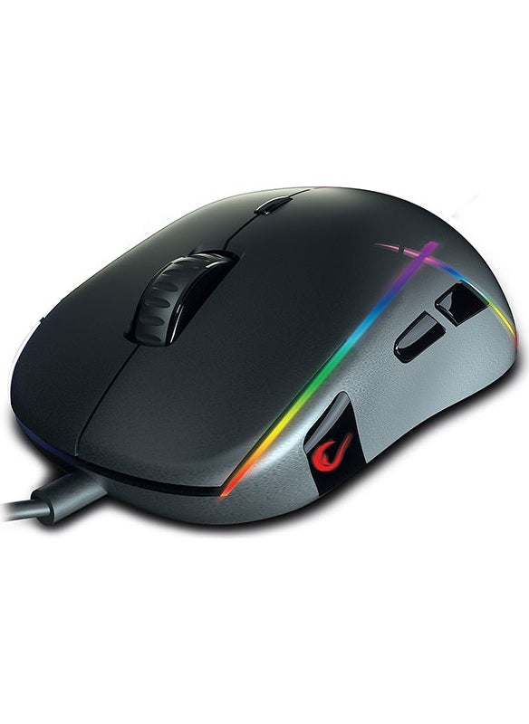 SMX-R115 GEAR-X 6400dpi RGB 9-Button Macro Gaming Mouse