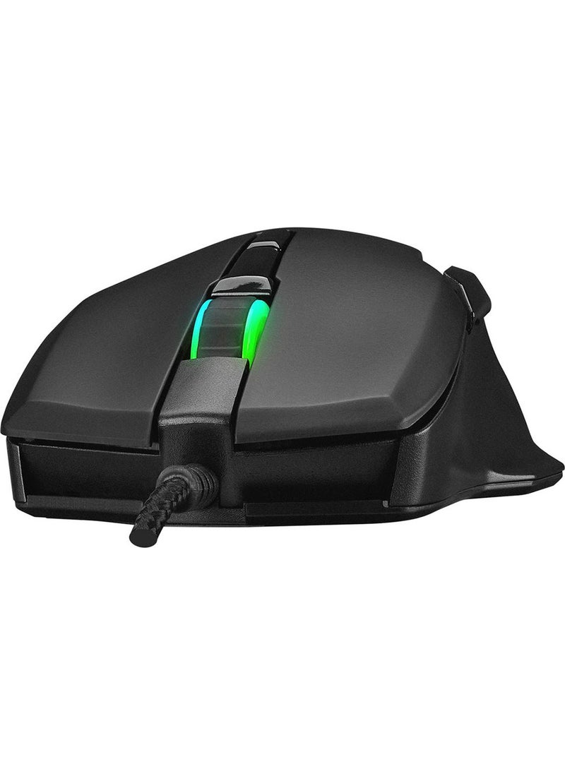 SMX-R45 ORBIT RGB LED Macro 6400 DPi Drag Click Gaming Pro Gaming Mouse