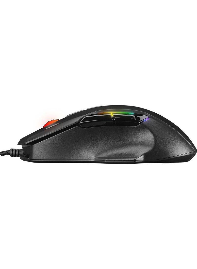 SMX-R45 ORBIT RGB LED Macro 6400 DPi Drag Click Gaming Pro Gaming Mouse