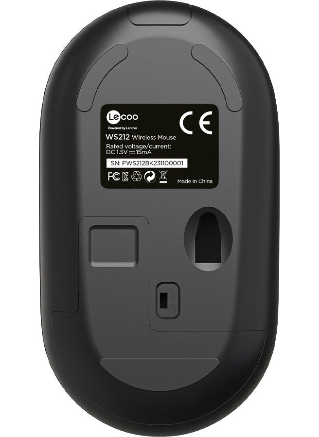 Lenovo WS212 Wireless 1600DPI 4-Button Optical Mouse Black