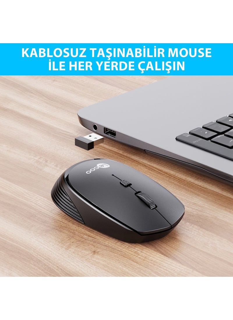 WS202 Wireless 1200DPI 4-Button Optical Mouse White