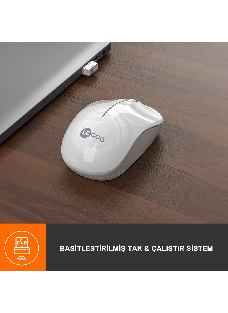 WS206 Wireless 1200DPI 3-Button Optical Mouse Black