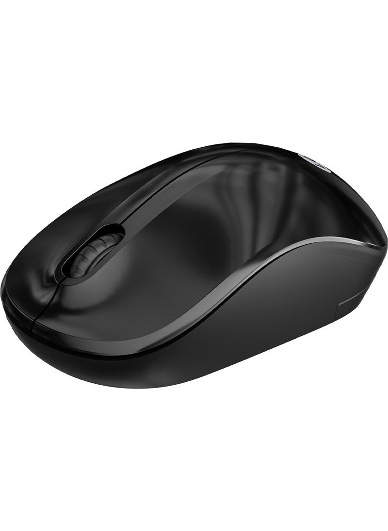 WS206 Wireless 1200DPI 3-Button Optical Mouse Black