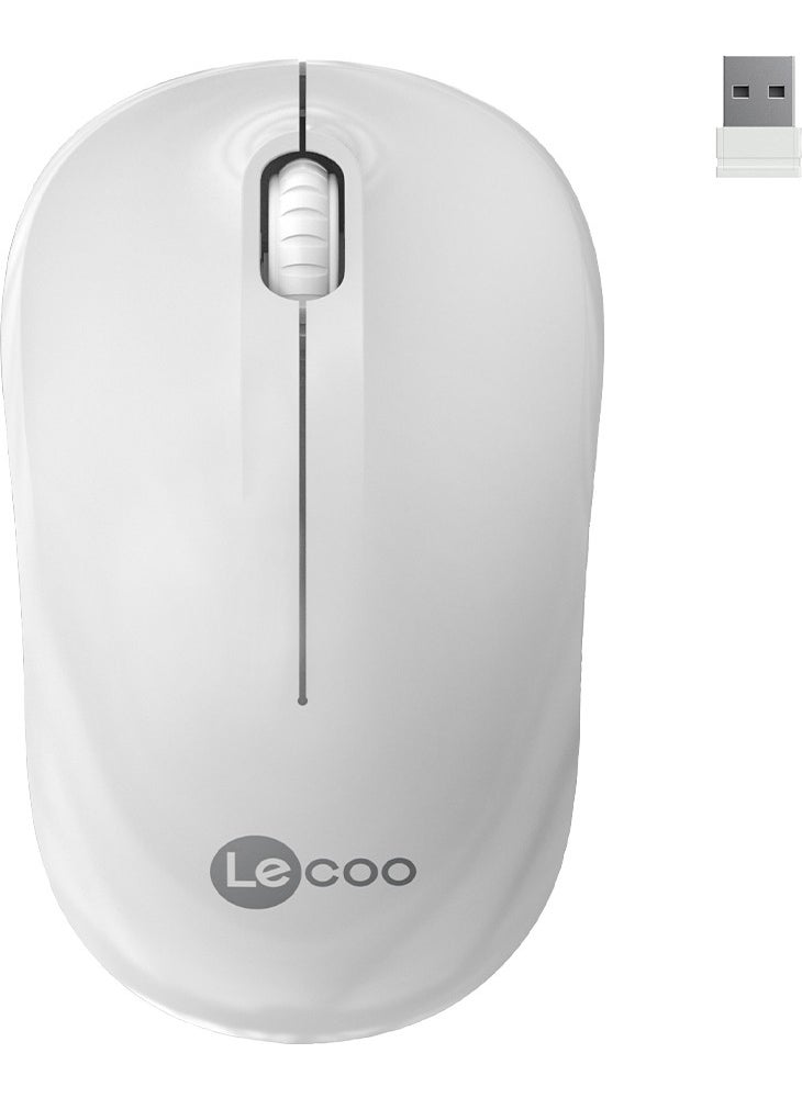 WS206 Wireless 1200DPI 3-Button Optical Mouse White