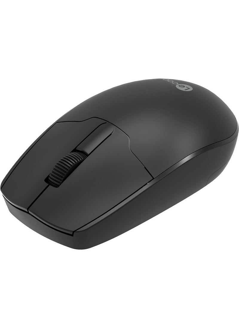 WS204 Wireless 1200DPI 3-Button Optical Black Mouse