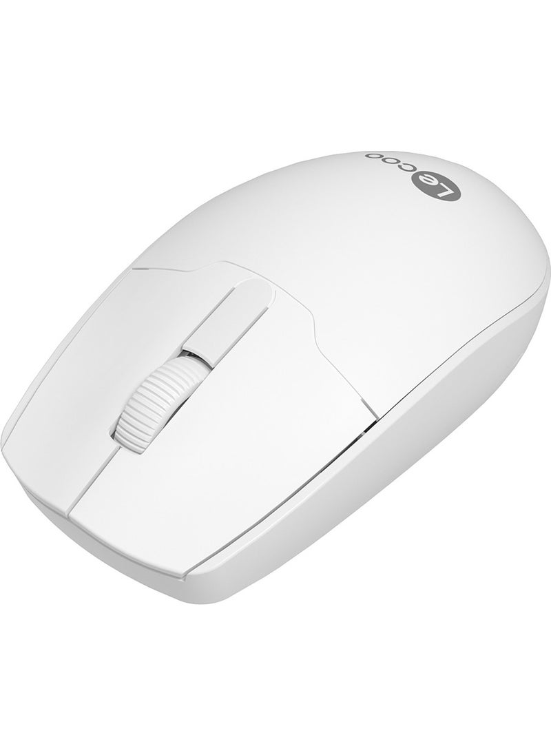 WS204 Wireless 1200DPI 3-Button Optical Mouse White